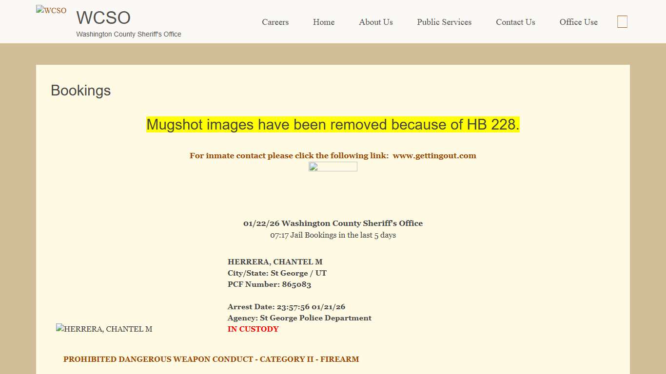 Bookings | WCSO